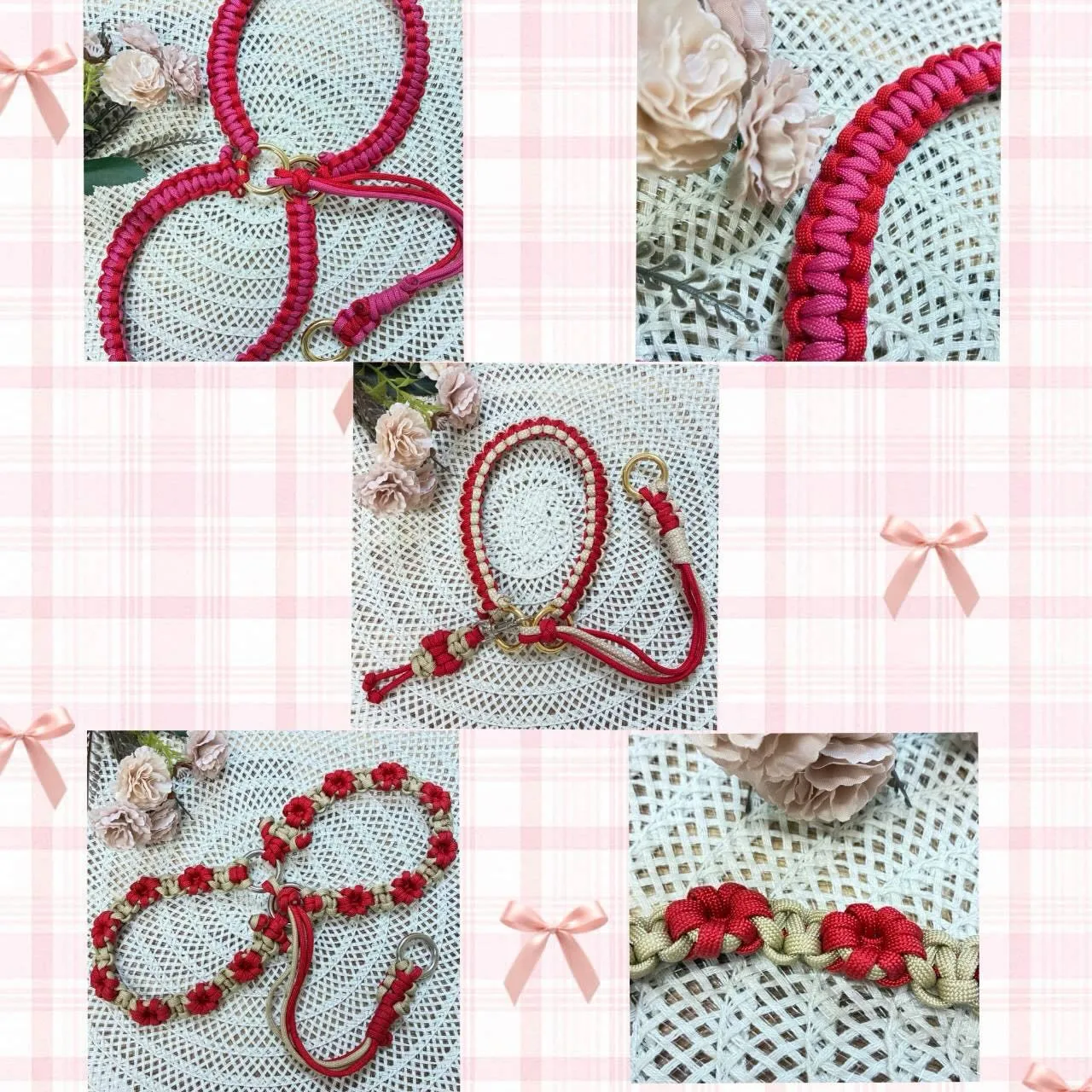 【❤️レッド系ハーネス&ハーフチョーク❤️】